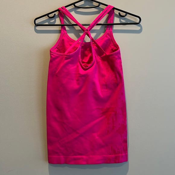 NWOT, Nux, women’s athletic double strap, crisscross-back cami, shelf bra - Picture 4 of 7